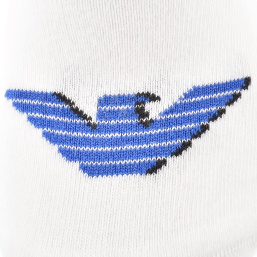 Image number 3 for Emporio Armani 3 Pack Socks White