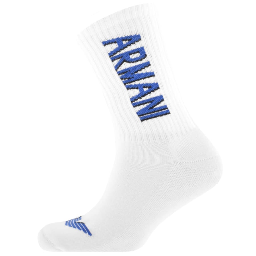 Image number 4 for Emporio Armani 3 Pack Socks White