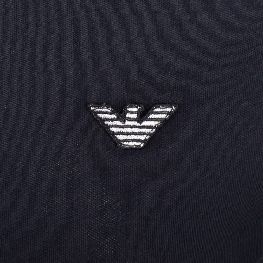 Image number 3 for Emporio Armani Beachwear Crew Neck T Shirt Navy