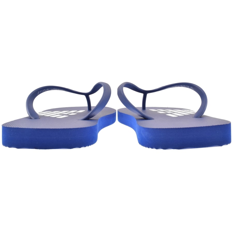 Image number 3 for Emporio Armani Logo Flip Flops Blue
