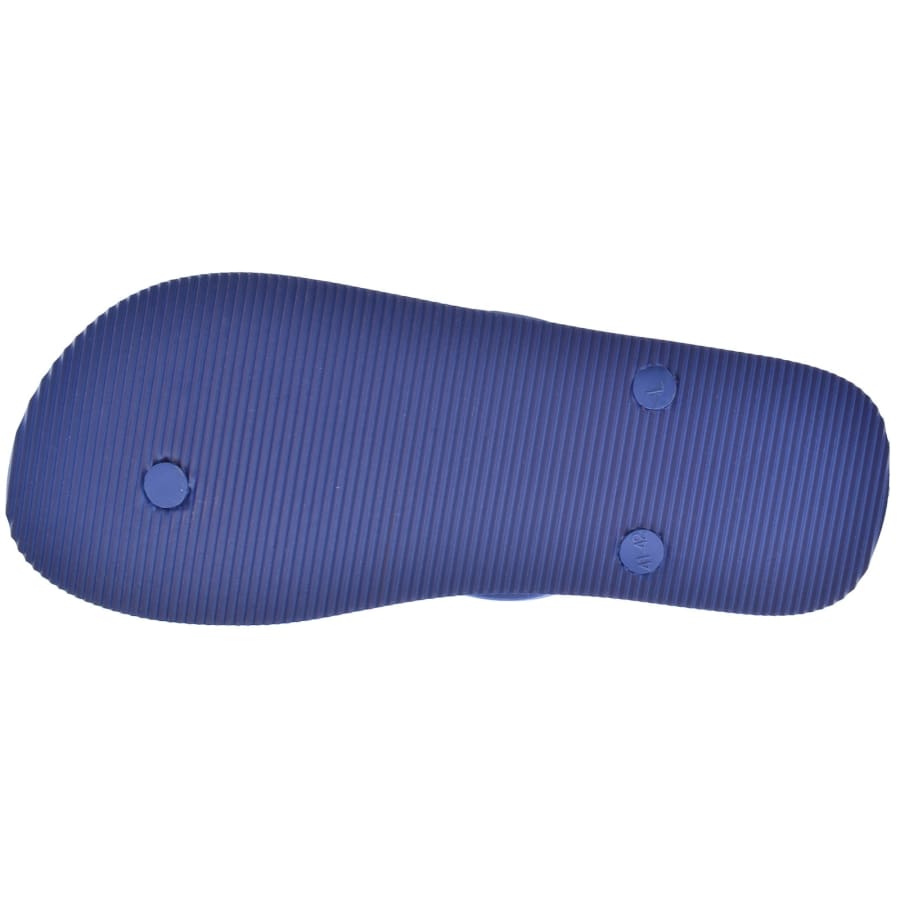 Image number 5 for Emporio Armani Logo Flip Flops Blue