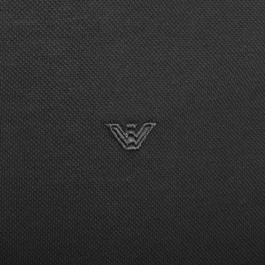 Image number 3 for Emporio Armani Short Sleeved Polo T Shirt Black