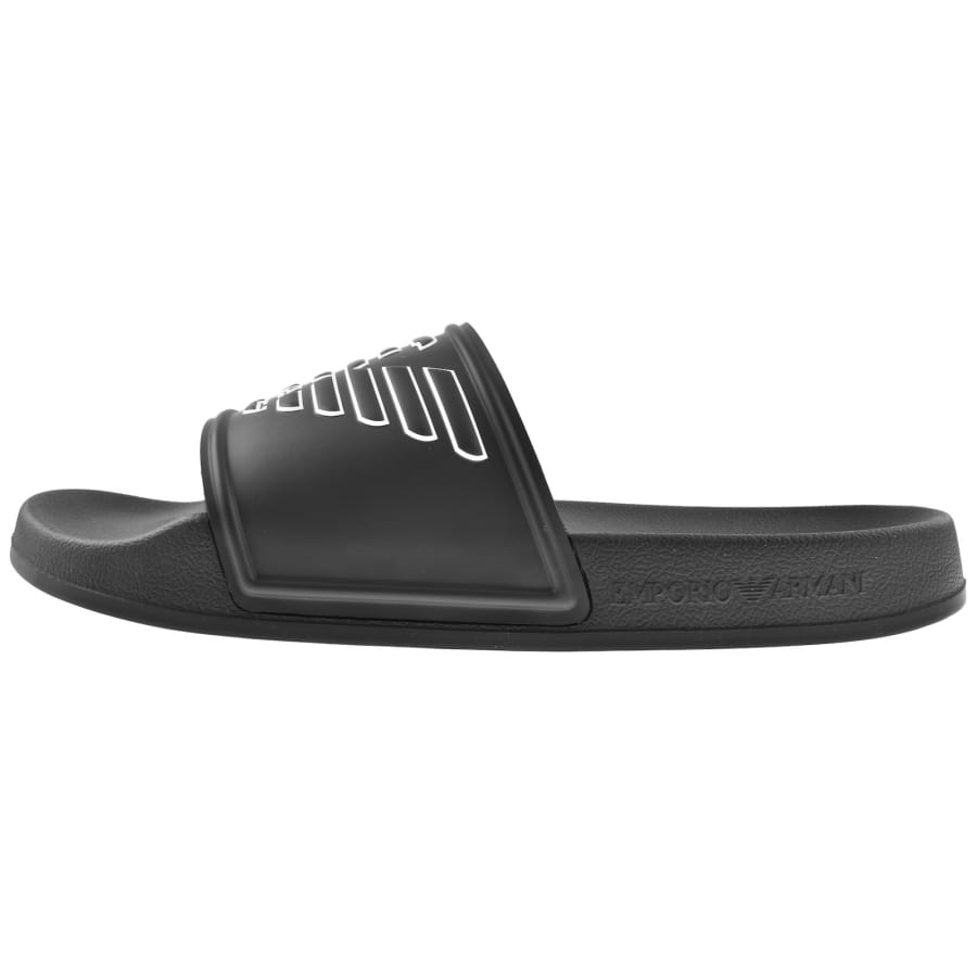 Image number 2 for Emporio Armani Logo Sliders Black