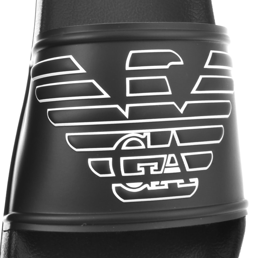 Image number 4 for Emporio Armani Logo Sliders Black