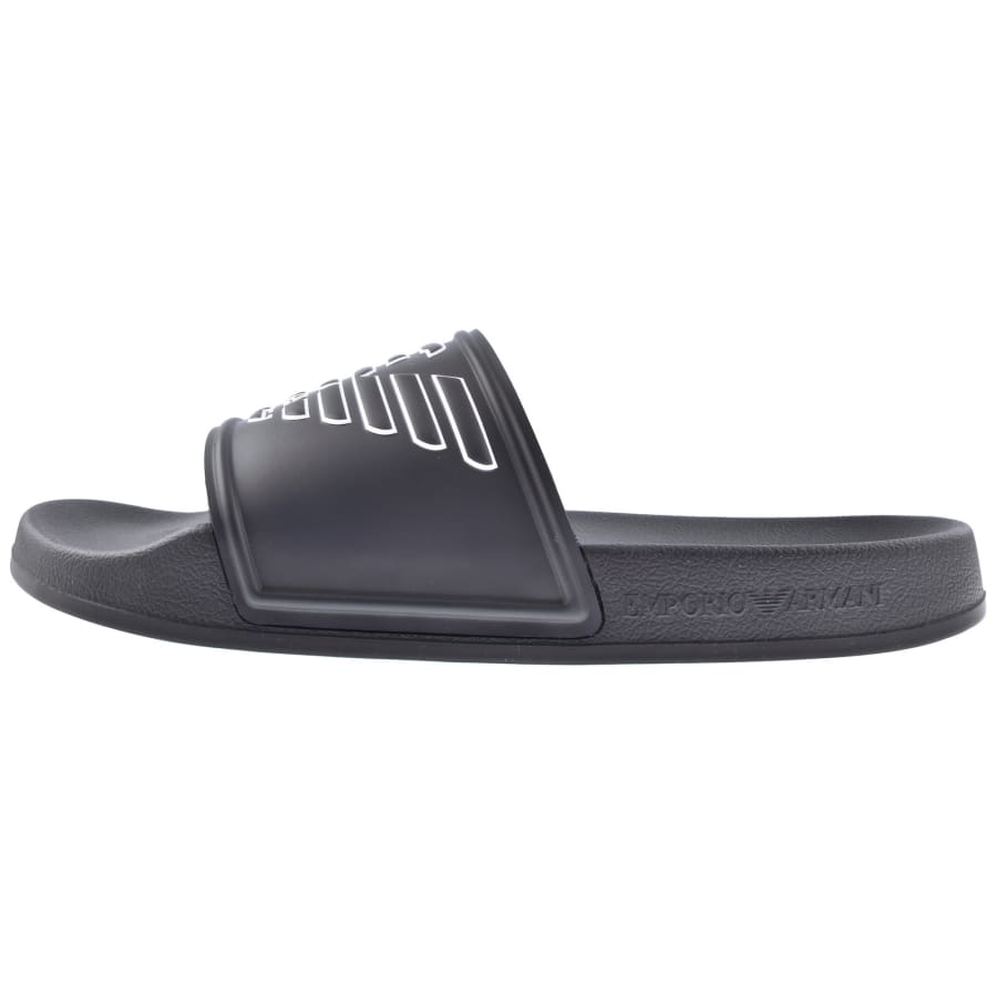 Image number 2 for Emporio Armani Logo Sliders Navy
