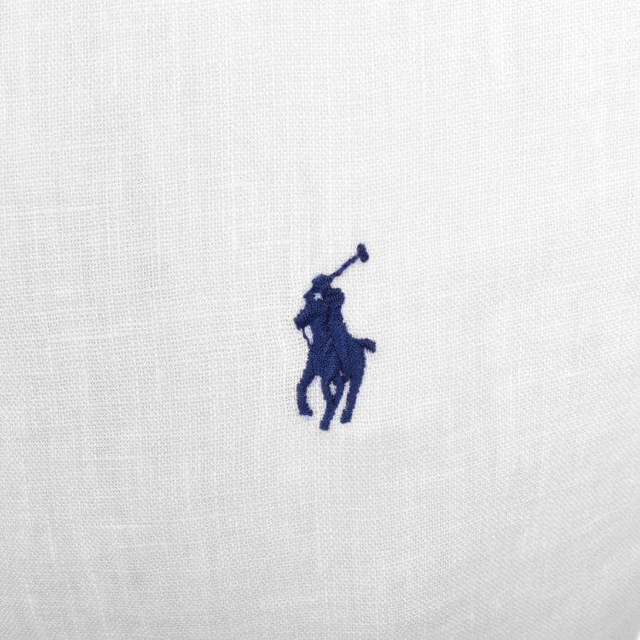 Image number 3 for Ralph Lauren Linen Long Sleeve Shirt White