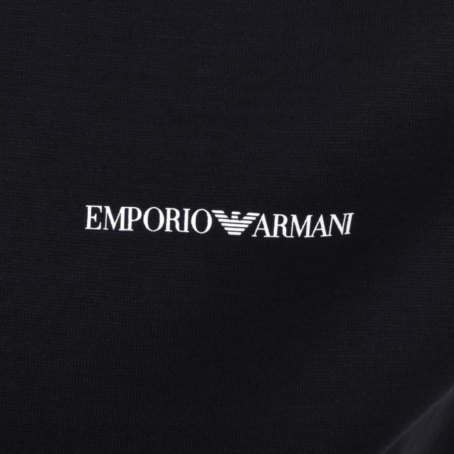 Image number 3 for Emporio Armani Short Sleeved Logo T Shirt Navy