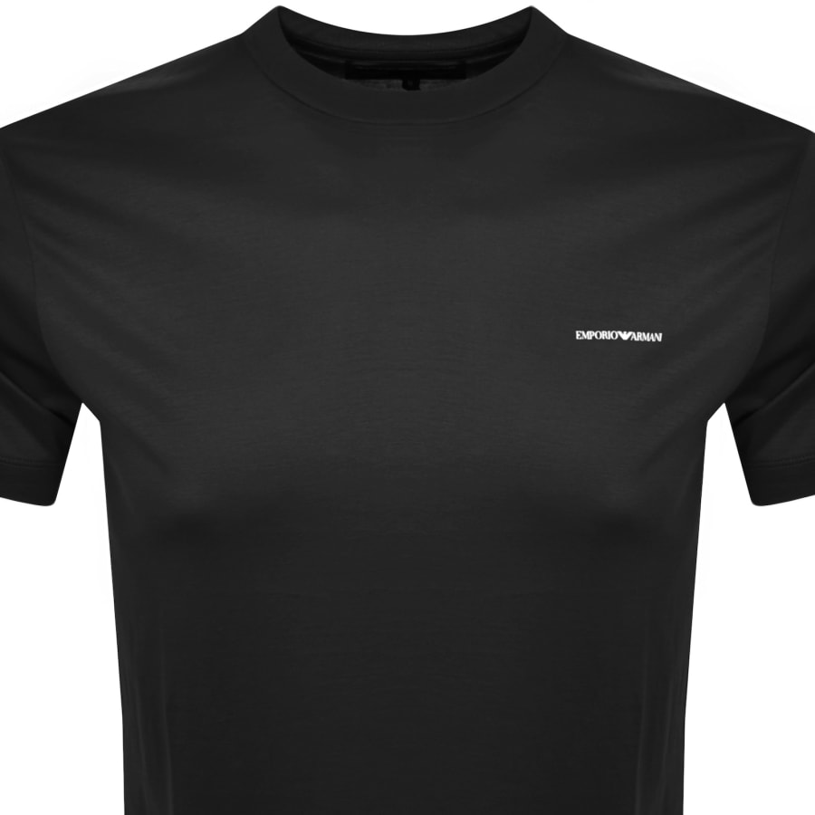 Image number 2 for Emporio Armani Short Sleeved Logo T Shirt Black