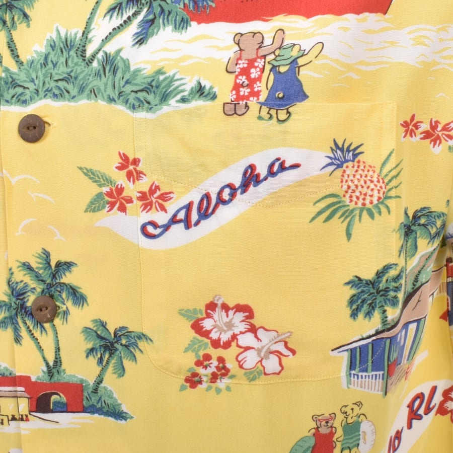 Image number 3 for Ralph Lauren Short Sleeve Shirt Yellow