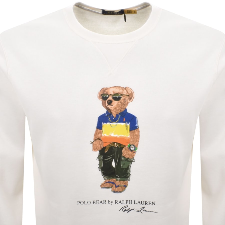 Image number 2 for Ralph Lauren Bear Sweatshirt White
