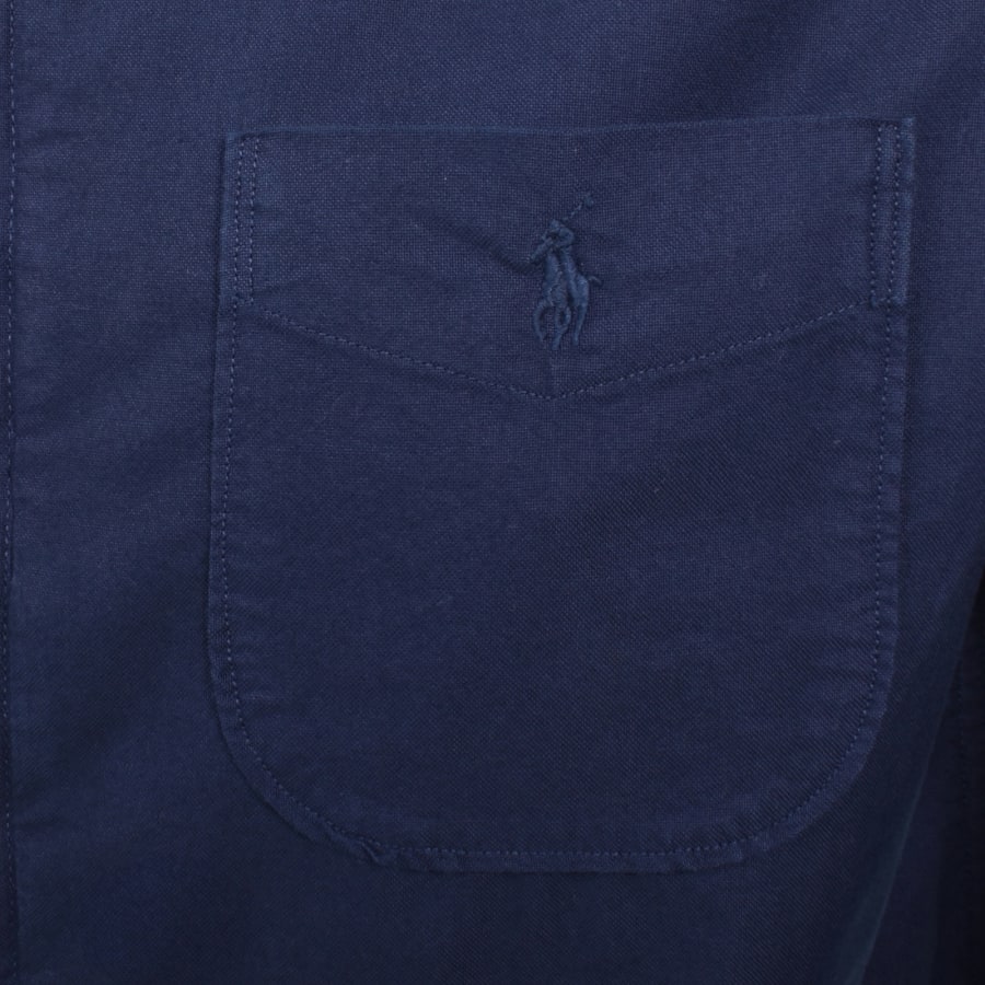 Image number 3 for Ralph Lauren Logo Overshirt Navy