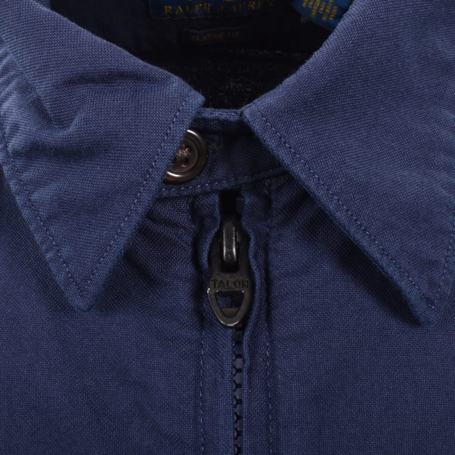 Image number 4 for Ralph Lauren Logo Overshirt Navy