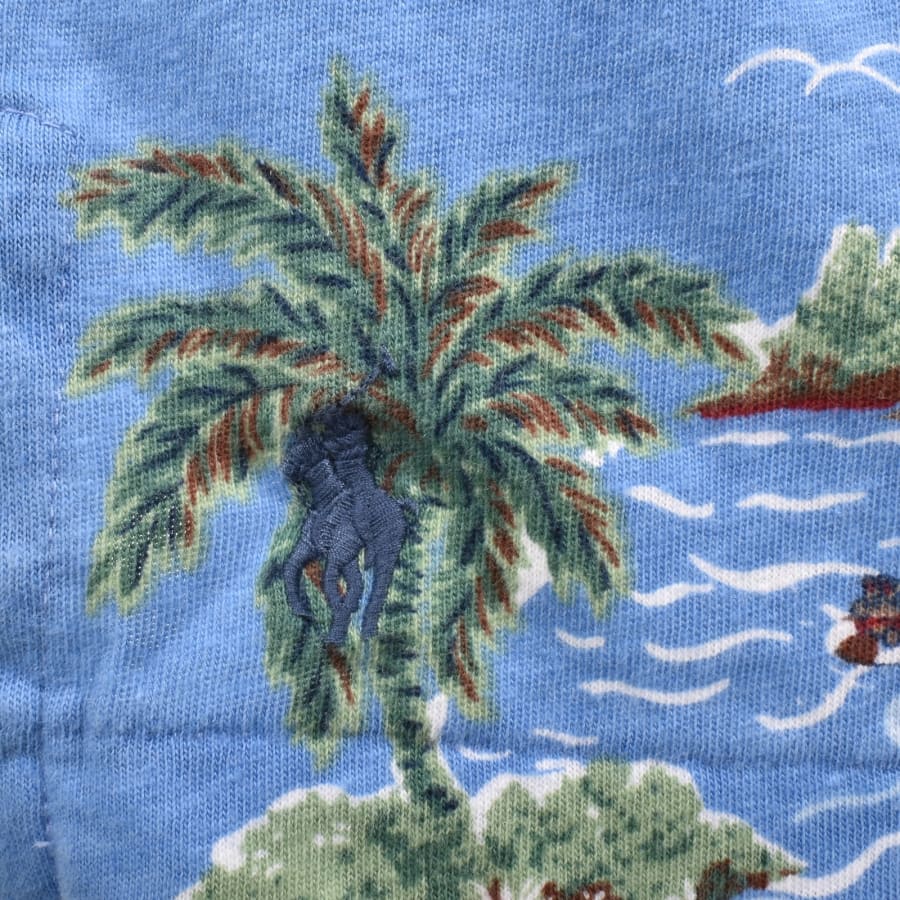 Image number 3 for Ralph Lauren On Holiday Print Polo Blue