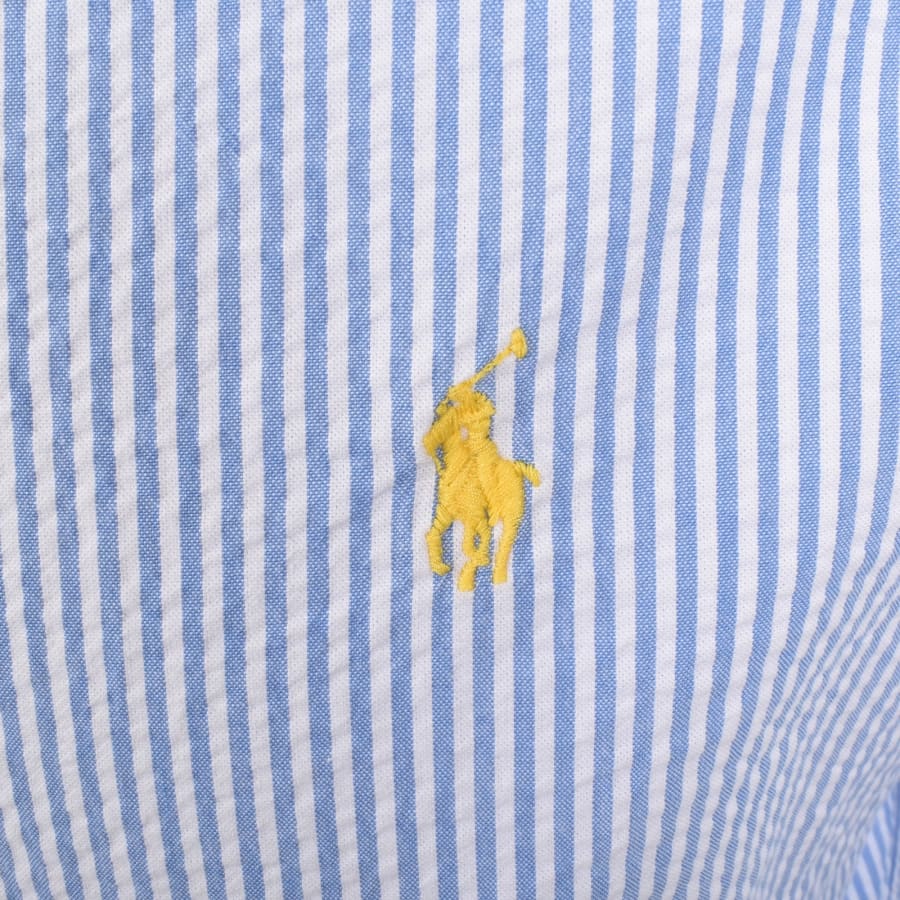 Image number 3 for Ralph Lauren Stripe Long Sleeve Shirt Blue