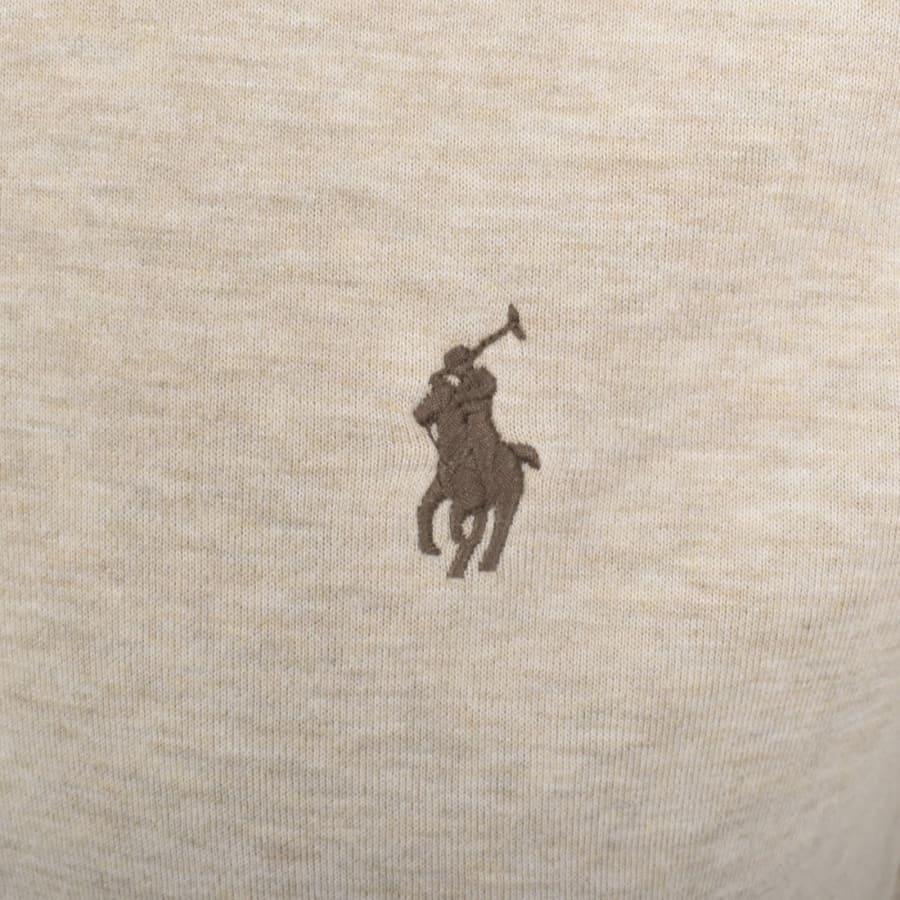 Image number 3 for Ralph Lauren Quarter Zip Sweatshirt Beige