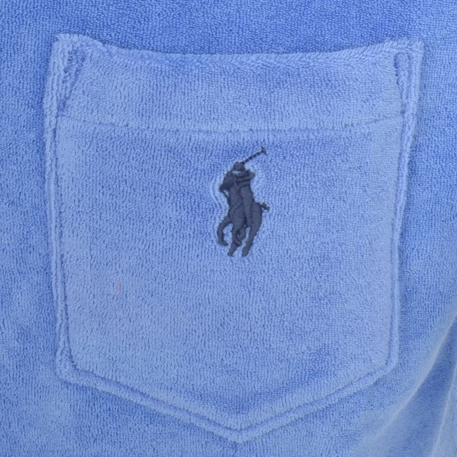 Image number 3 for Ralph Lauren Towelling Polo T Shirt Blue