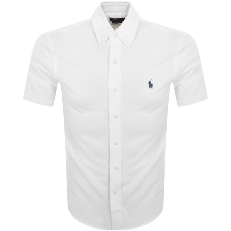 Image number 1 for Ralph Lauren Featherweight Mesh Shirt White