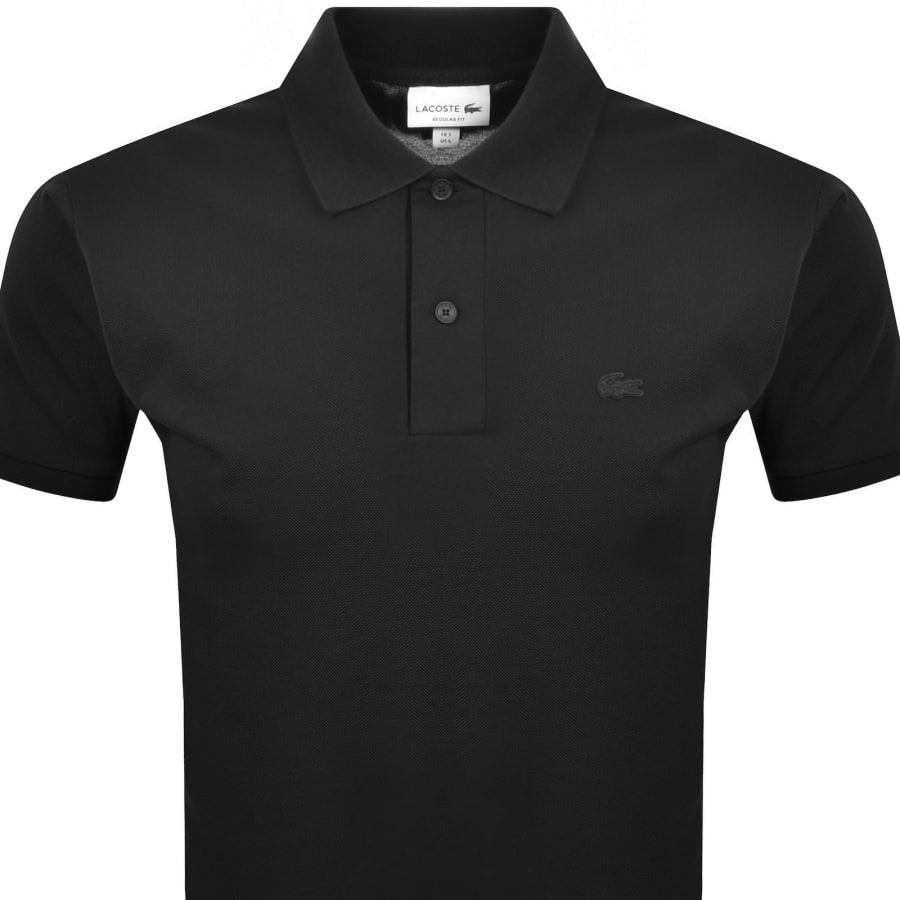 Image number 2 for Lacoste Regular Fit Polo T Shirt Black