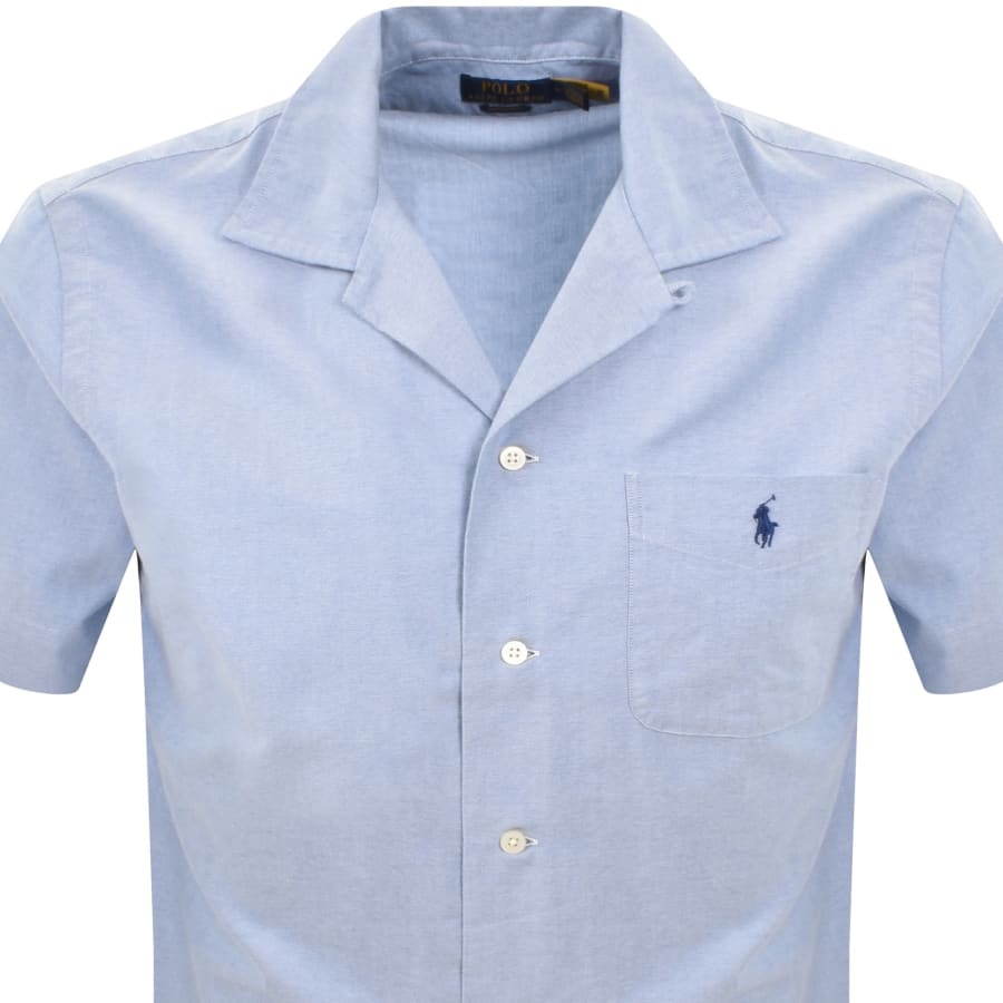 Image number 2 for Ralph Lauren Classic Fit Short Sleeve Shirt Blue