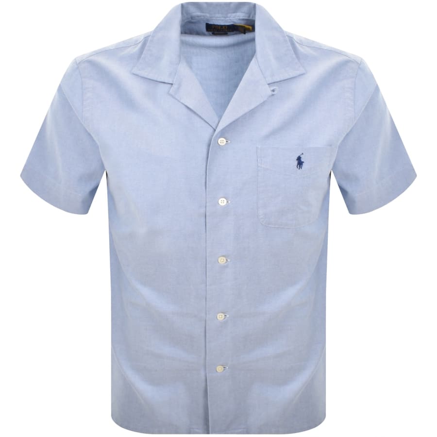 Image number 1 for Ralph Lauren Classic Fit Short Sleeve Shirt Blue