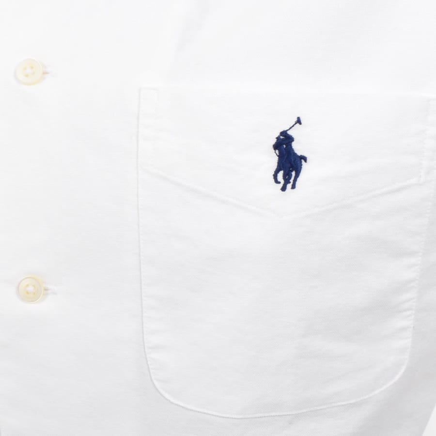 Image number 3 for Ralph Lauren Classic Fit Short Sleeve Shirt White