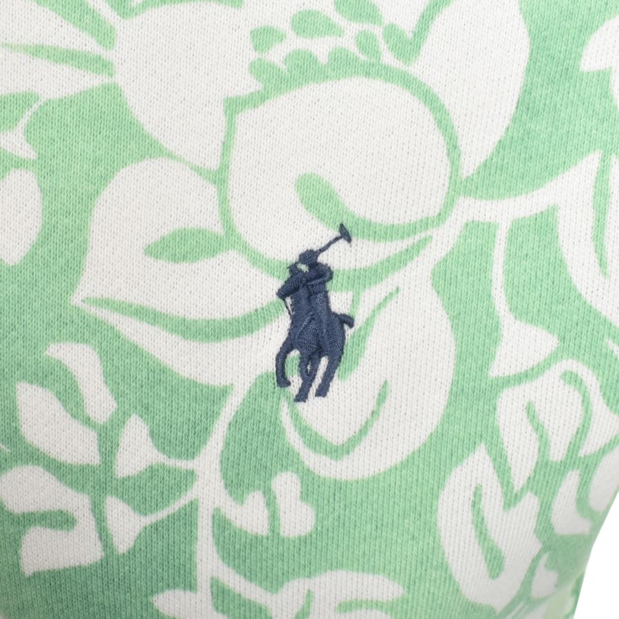 Image number 3 for Ralph Lauren Floral Hoodie Green