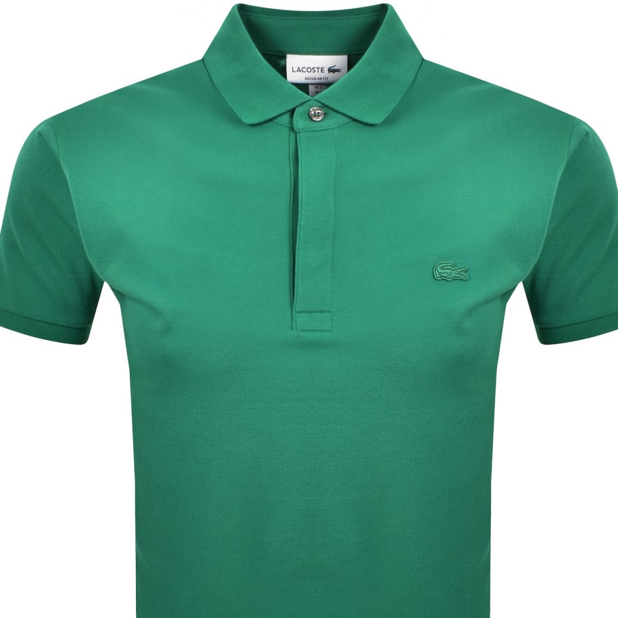 Image number 2 for Lacoste Tonal Logo Polo T Shirt Green