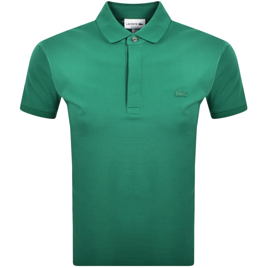 Image number 1 for Lacoste Tonal Logo Polo T Shirt Green