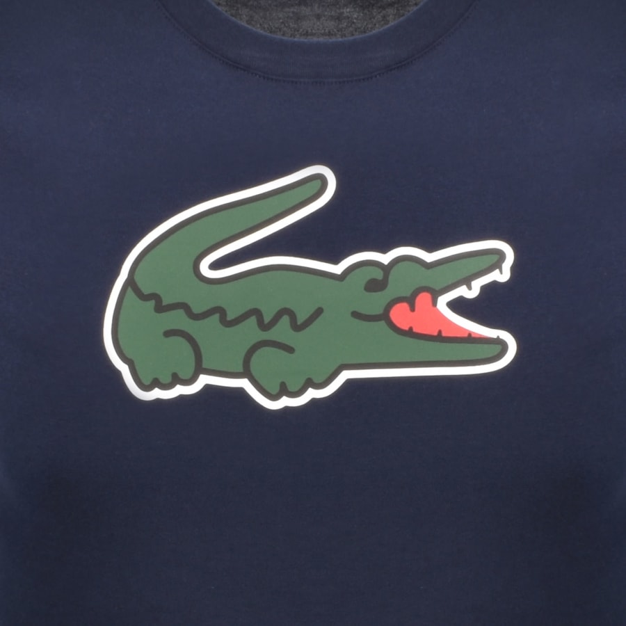 Image number 3 for Lacoste Sport Logo T Shirt Navy