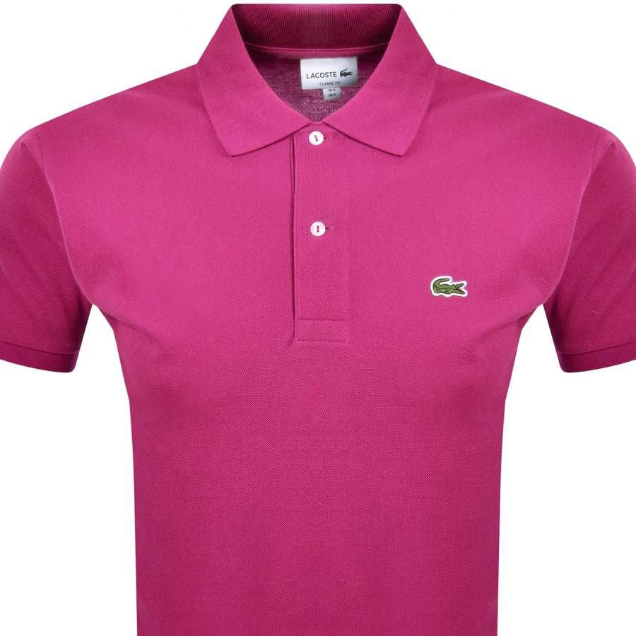 Image number 2 for Lacoste Slim Fit Polo T Shirt Pink