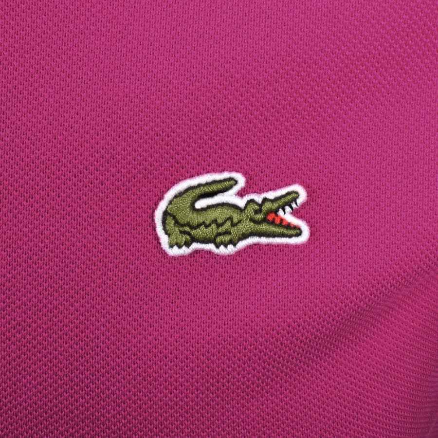 Image number 3 for Lacoste Slim Fit Polo T Shirt Pink