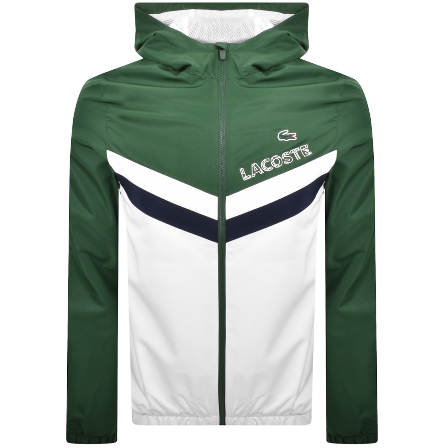 Image number 3 for Lacoste Sport Hooded Tracksuit Green