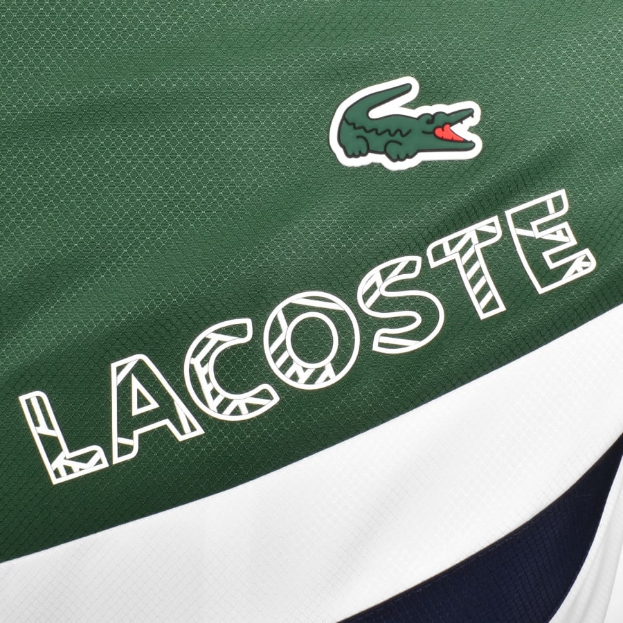 Image number 4 for Lacoste Sport Hooded Tracksuit Green