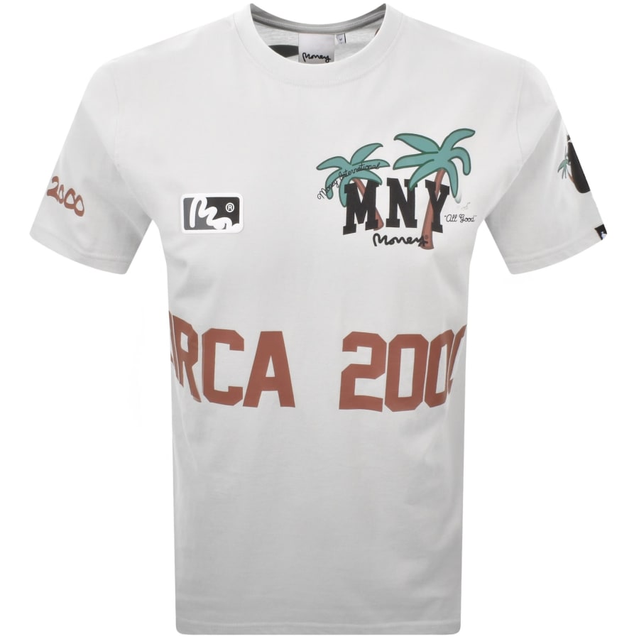 Image number 2 for Money Lux Circa T Shirt Dawn Grey