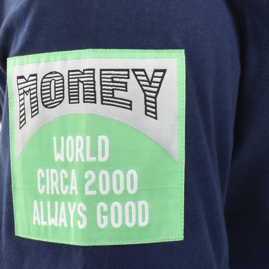 Image number 4 for Money Patch T Shirt Navy