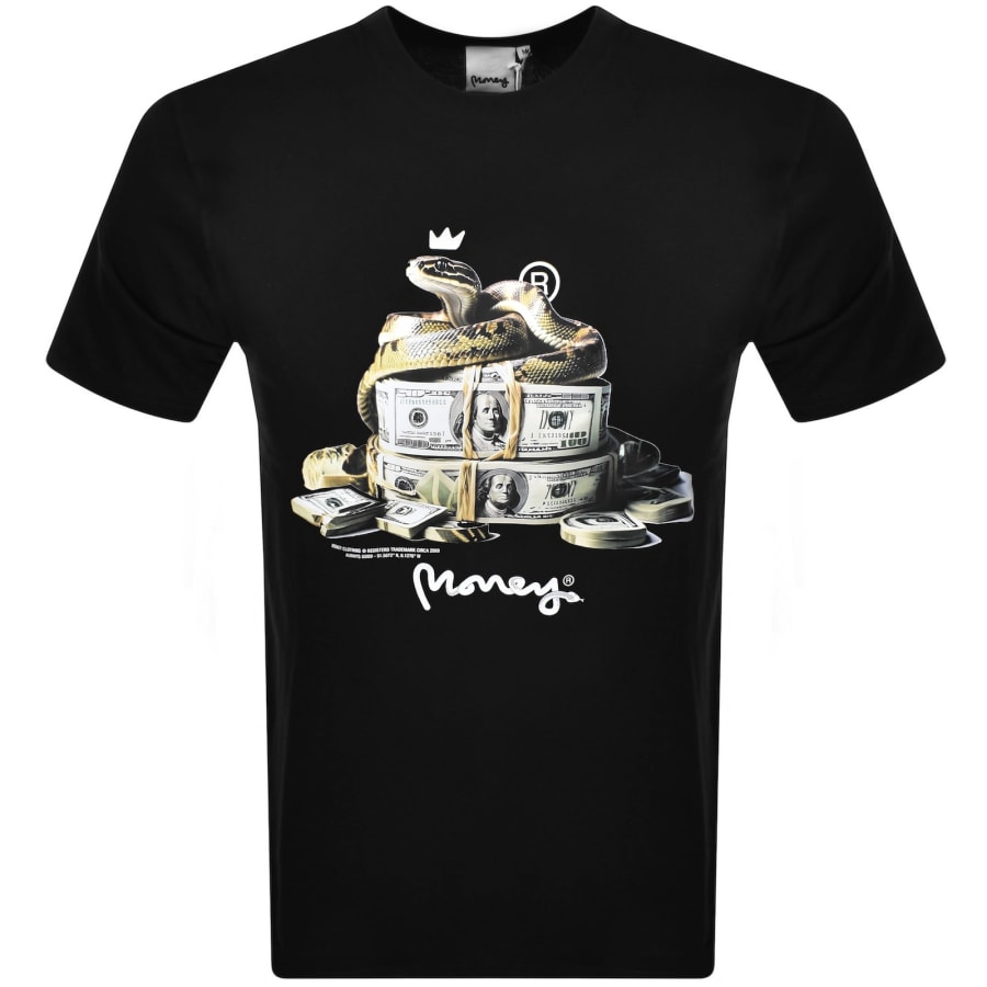 Image number 2 for Money Snake T Shirt Black