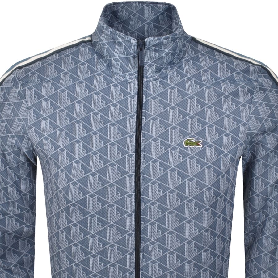 Image number 3 for Lacoste Full Zip Sweatshirt Blue