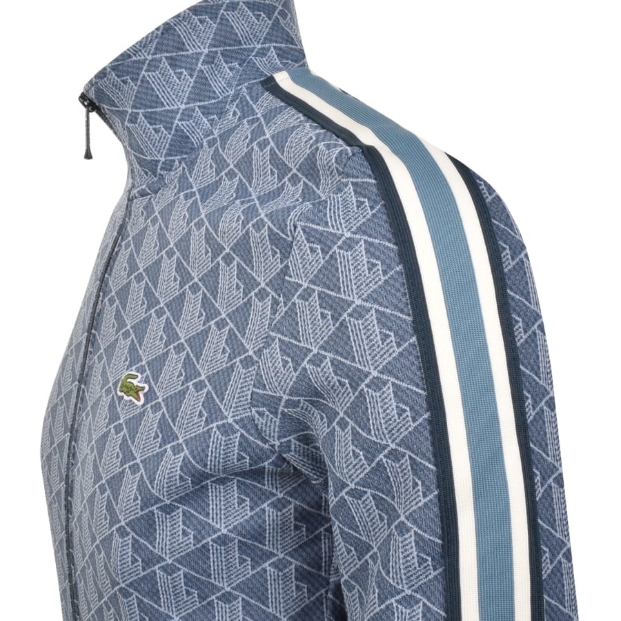 Image number 5 for Lacoste Full Zip Sweatshirt Blue
