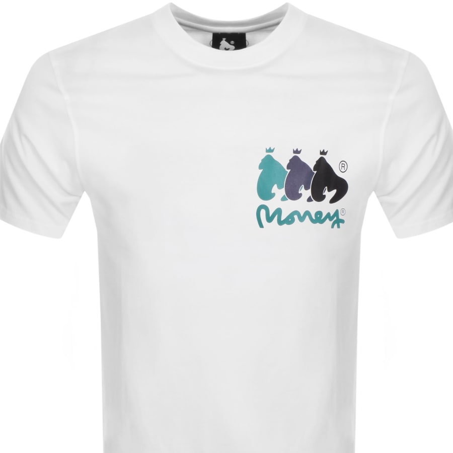 Image number 3 for Money Triple Ape T Shirt White