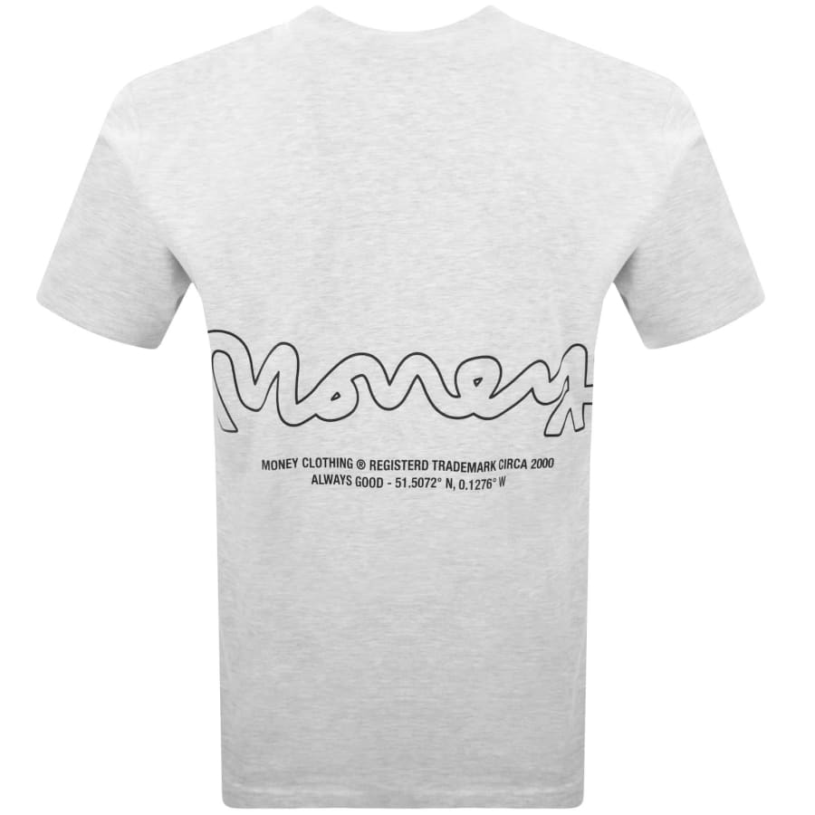 Image number 5 for Money Ape Signature T Shirt Grey Melange