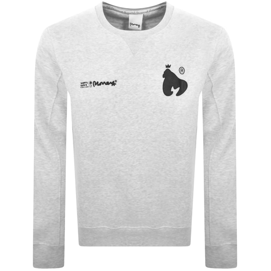 Image number 2 for Money Ape Signature Sweatshirt Grey