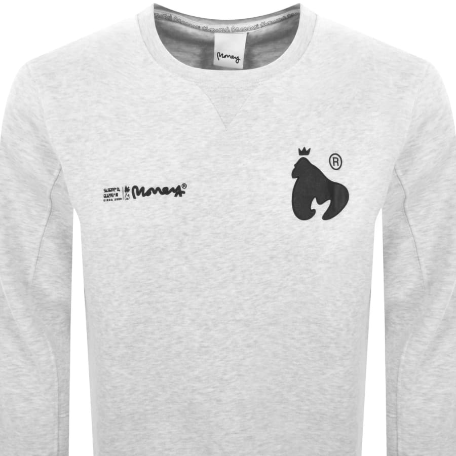 Image number 3 for Money Ape Signature Sweatshirt Grey