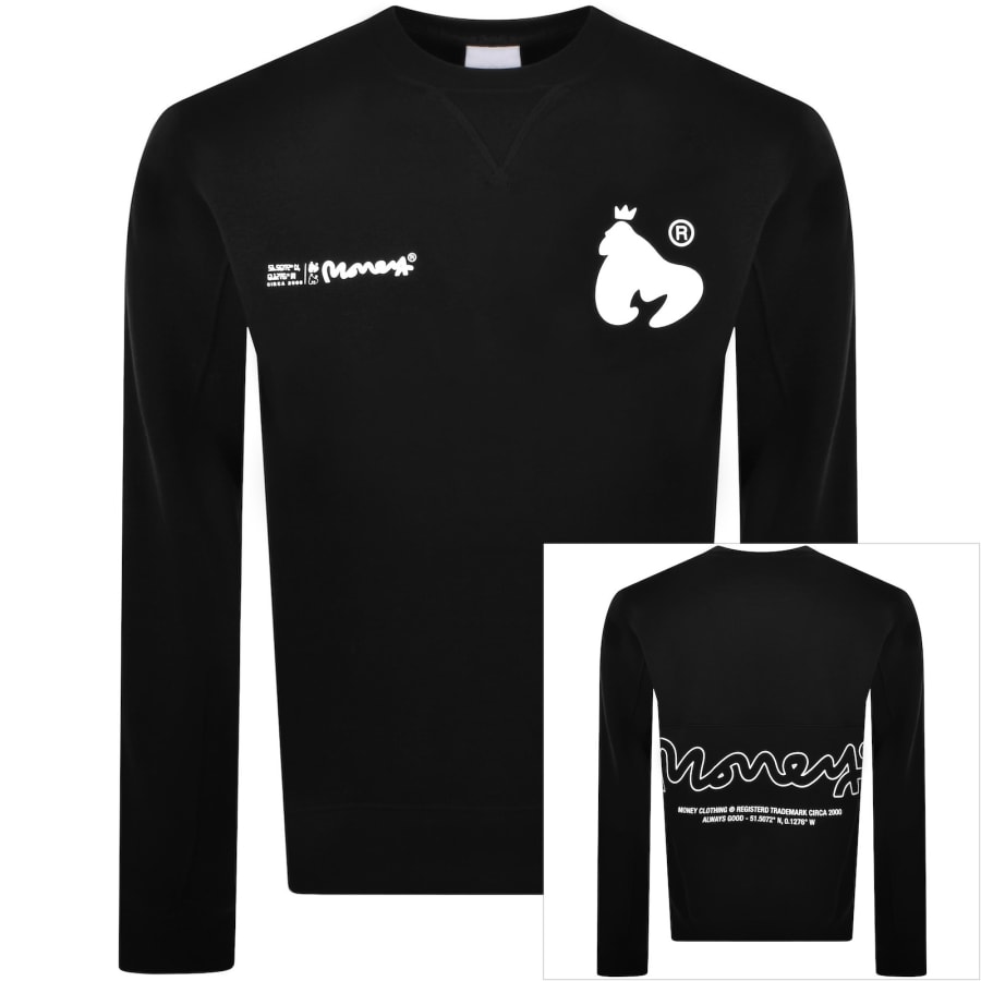 Image number 1 for Money Ape Signature Sweatshirt Black