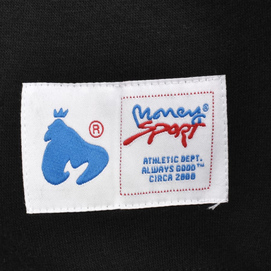 Image number 3 for Money Patch Zip Hoodie Black