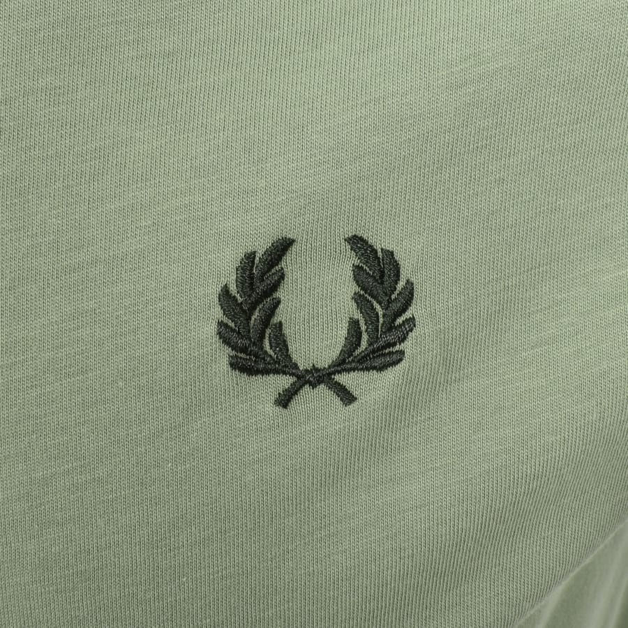 Image number 3 for Fred Perry Crew Neck T Shirt Court Green