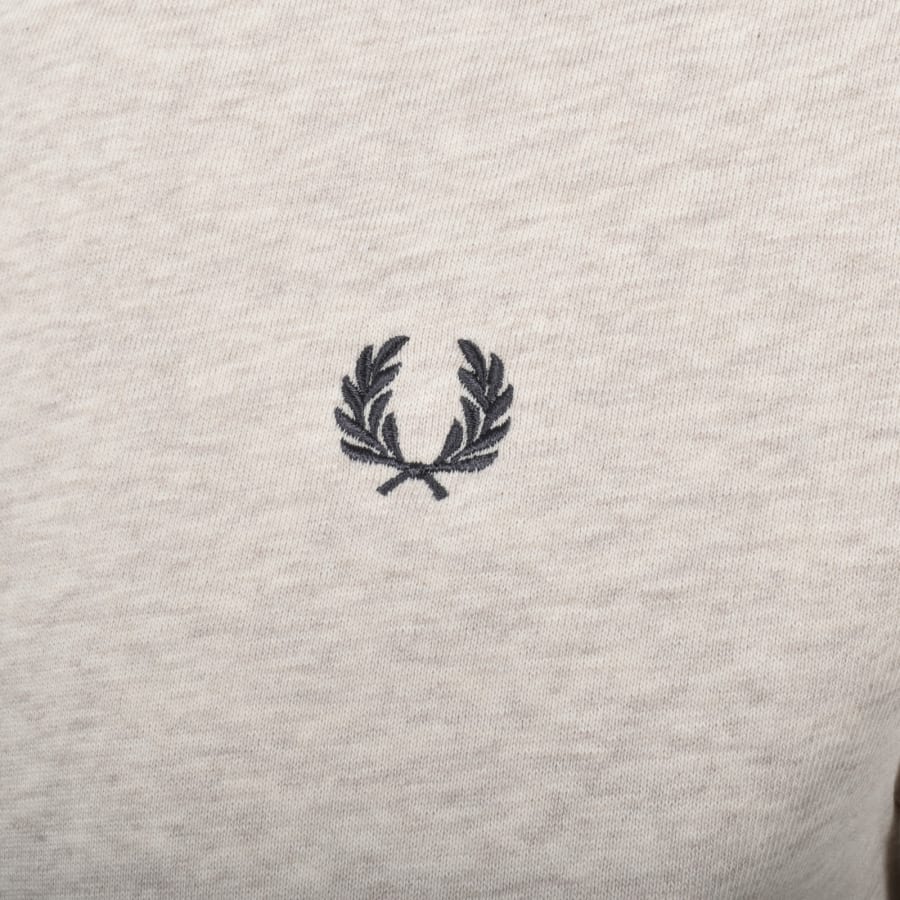 Image number 3 for Fred Perry Crew Neck Sweatshirt Beige