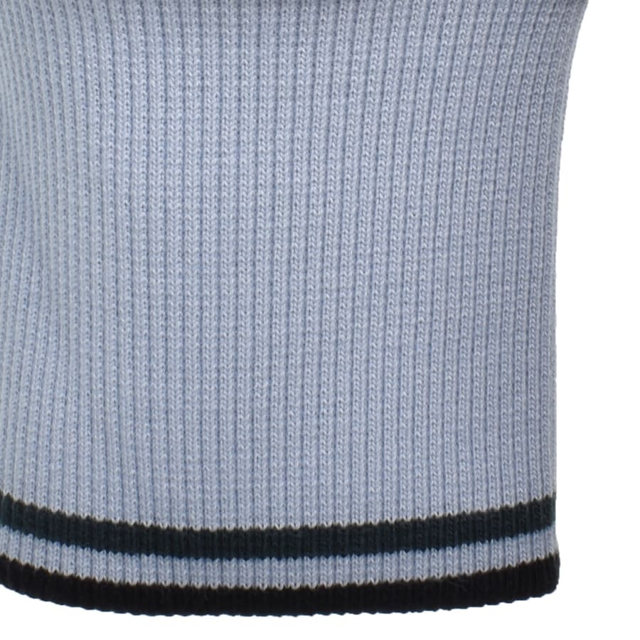 Image number 4 for Fred Perry Half Zip Sweatshirt Blue