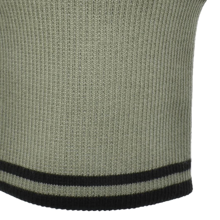 Image number 4 for Fred Perry Half Zip Sweatshirt Green