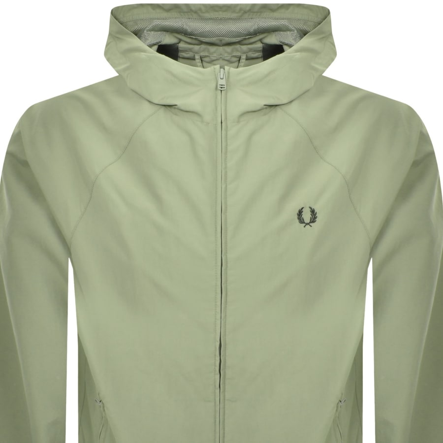 Image number 2 for Fred Perry Taslan Shell Jacket Green
