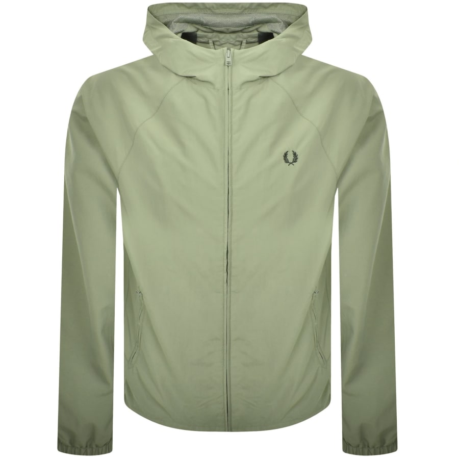 Image number 1 for Fred Perry Taslan Shell Jacket Green